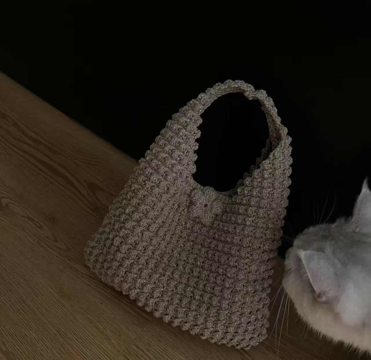Shiny woven bag