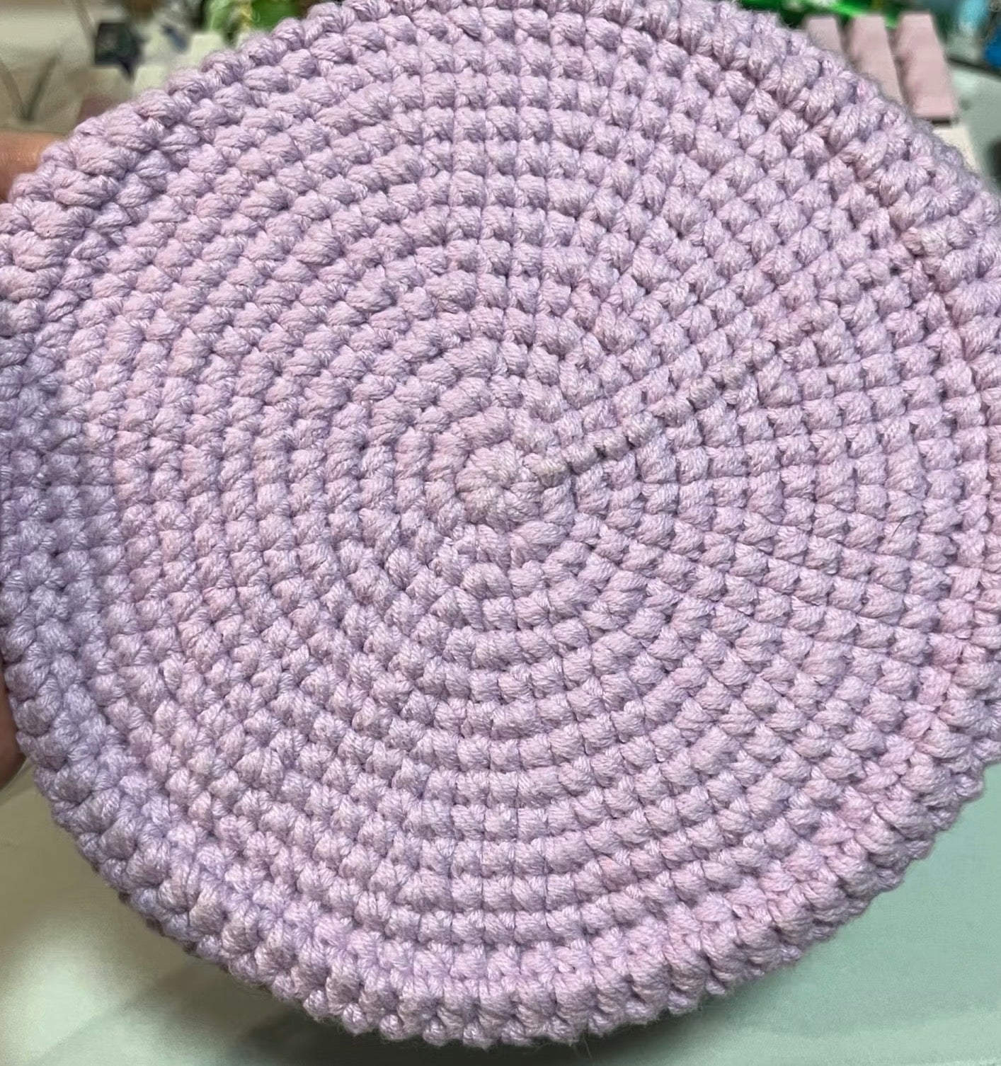 Crocheted grape bag